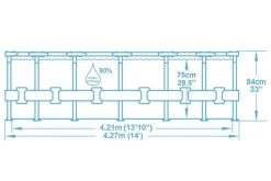 BESTWAY Steel Pro MAX Pool Mit Gestell, Grau, TriTech/Stahl, Ø427x84cm, Mit Filterpumpe -Warmer Garten 19174 5.jpg