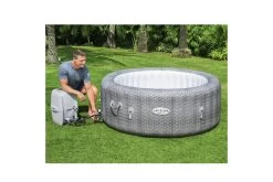 BESTWAY Lay-Z-Spa Honolulu AirJet Whirlpool, Grau (Rattanoptik), TriTech, Ø196x71cm -Warmer Garten 19183 15.jpg