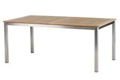 Ausziehtisch Roma Aus Edelstahl/Teak Von Diamond Garden, Ca. 180/240x100 Cm