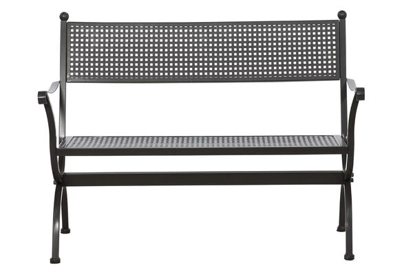 MBM Bank Romeo, Marone, Schmiedeeisen Verzinkt, Pulverbeschichtet, 2-Sitzer, 122x90x62 Cm 3 MBM Bank Romeo, Marone, Schmiedeeisen Verzinkt, Pulverbeschichtet, 2-Sitzer, 122x90x62 Cm