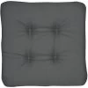 DOPPLER LOOK Sitzkissen, Anthrazit, Polyester, 45x45 Cm, 4cm Dick