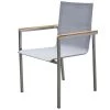 OUTFLEXX Gartensessel, Silber, Edelstahl/Textilene, Armlehnen Aus FSC-Teak, 56x67x88cm -Warmer Garten 1 13500.jpg