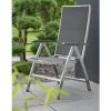 STERN Cardiff Klappsessel, Silbergrau, Edelstahl/Textil/Aluminiumarmlehnen, 69x60x110 Cm, Rückenlehne Verstellbar, Klappbar 2 STERN Cardiff Klappsessel, Silbergrau, Edelstahl/Textil/Aluminiumarmlehnen, 69x60x110 Cm, Rückenlehne Verstellbar, Klappbar -Warmer Garten 1 15895.jpg