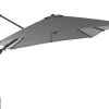 OUTFLEXX Ampelschirm, Anthrazit, Pulverbesch. Aluminium, 300x300 Cm, Inkl. Plattenständer, Twist-Funktion