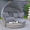 OUTFLEXX Sonneninsel, Grau, Polyrattan, Halbrund, 193 X 104 X 74 Cm, Hocker Drehbar, Dach Klappbar -Warmer Garten 1 16110.jpg