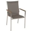 STERN Cardiff Stapelsessel, Silber/taupe, Edelstahl/Textil, Ca. 61x57x92 Cm, Armlehnen FSC-Teak -Warmer Garten 1 16497.jpg