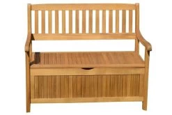 Ploß Aufbewahrungsbank, FSC-Akazie, 107 X 59 X 90 Cm, Inkl. Zinkbeschlägen -Warmer Garten 1 16526.jpg