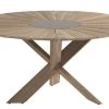 HARTMAN Provence Crossleg Esstisch, Light Grey, Teakholz, Ø150cm, Inkl. Granitinlay Ø50cm 1 HARTMAN Provence Crossleg Esstisch, Light Grey, Teakholz, Ø150cm, Inkl. Granitinlay Ø50cm -Warmer Garten 1 17476.jpg