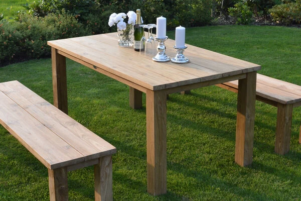 Ploß Laredo Rustikal- Dining- Tisch, Teak, Gebürstet, 160x90cm 3 Ploß Laredo Rustikal- Dining- Tisch, Teak, Gebürstet, 160x90cm