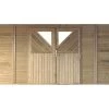 KARIBU Front Mit Doppeltür, Kiefer-Massivholz