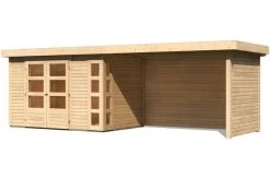 KARIBU Gartenhaus Kerko 4, Fichtenholz 19 Mm, Flachdach