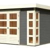 KARIBU Gartenhaus Kerko 6, Fichtenholz 19 Mm, Flachdach