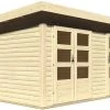 KARIBU Gartenhaus Schönbuch, Fichtenholz 38 Mm, Naturbelassen
