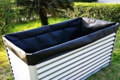 OUTFLEXX Pflanzvlies, Schwarz, Vlies 200g/m², 180x90x100cm, Für Hochbeet Mit 180cm