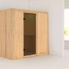 KARIBU Systemsauna Variado, Fichtenholz 68mm, Fronteinstieg, Ca. 2,4m²
