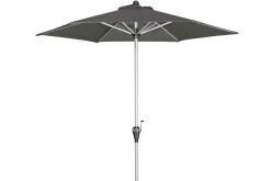 DOPPLER Active Auto Tilt Mittelstockschirm, Anthrazit, Aluminium/Textil, Ø210cm, Höhenverstellbar, Knickbar, Mit Kurbel