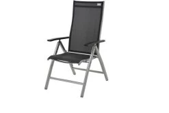 DOPPLER Expert Multipositionssessel, Silber/schwarz, Alu/Textilene, 75 X 60 X 110 Cm, Klappbar