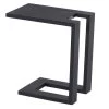 HARTMAN Tim Beistelltisch, Schwarz, Aluminium, 30x50cm, Perfekt Für Liegen