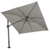 SIENA GARDEN Alphawing N+ Ampelschirm, Anthrazit/grau Meliert, Alu/Spuncrylic®, 300x300cm, 360°drehbar, Verstellbar