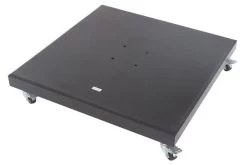 OUTFLEXX Schirmständer, Granit, 75x75x12,5cm, 90kg, Mit Lenkrollen