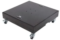 OUTFLEXX Schirmständer, Granit, 70x70x22cm, 150kg, Mit Lenkrollen Und Standfüßen