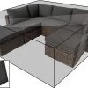 OUTFLEXX Premium Abdeckhaube, Für Lounge, Z.B. 18364-BOX, Schwarz, 239x157x68 Cm, Wasserbeständig -Warmer Garten 1 19014.jpg