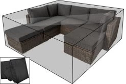 OUTFLEXX Premium Abdeckhaube, Für Lounge, Z.B. 18364-BOX, Schwarz, 239x157x68 Cm, Wasserbeständig