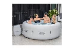 BESTWAY Lay-Z-Spa Paris AirJet Whirlpool, Weiß, Vinyl/Kunstleder, Ø196x66cm
