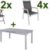 KETTLER Granada Sitzgruppe, Silber, Alu/Textilene, Tisch 180/240x100cm, 4 Stapel-, 2 Multipositionssessel -Warmer Garten 1 19323.jpg