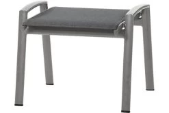 SIENA GARDEN Savina Hocker, Graphit/grau, Aluminium/Texfabric