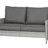SIENA GARDEN Soria 2-Sitzer Loungesofa, Ice Grey, Alu / Gardino®-Geflecht, 149x87x88 Cm