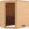KARIBU Sauna Svea, Fichtenholz 38 Mm, Eckeinstieg, Ca. 2,6m² -Warmer Garten 1 20216 17.jpg