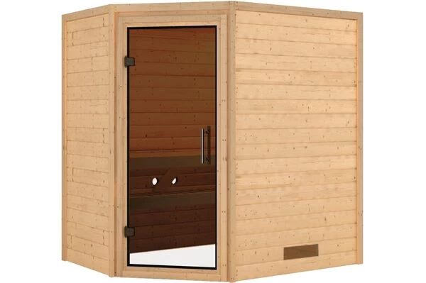 KARIBU Sauna Svea, Fichtenholz 38 Mm, Eckeinstieg, Ca. 2,6m² 3 KARIBU Sauna Svea, Fichtenholz 38 Mm, Eckeinstieg, Ca. 2,6m²