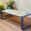 OUTFLEXX Kona Esstisch, Dark Grey/natur, Alu/recycled FSC®-Teak, 240x100x76cm, Rustikal Gebürstet, U-Gestell -Warmer Garten 1 20326.jpg