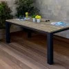 OUTFLEXX Oxford Esstisch, Dark Grey/natur, Alu/recycled FSC®-Teak, 220x100x76cm, Rustikal Gebürstet 1 OUTFLEXX Oxford Esstisch, Dark Grey/natur, Alu/recycled FSC®-Teak, 220x100x76cm, Rustikal Gebürstet -Warmer Garten 1 20337.jpg
