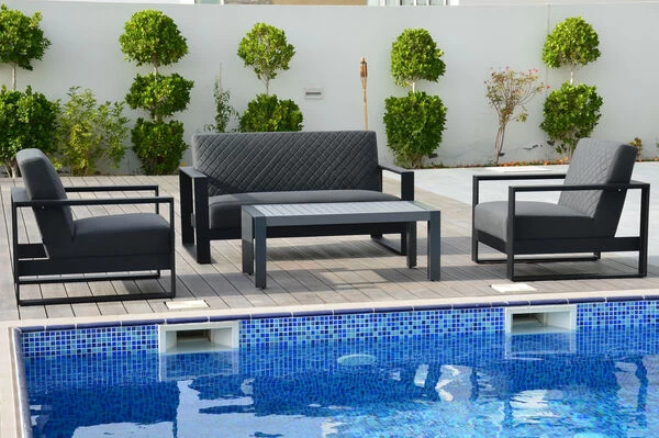 OUTFLEXX 2-Sitzer Sofa, Sooty, Sunbrella/Alu 3 OUTFLEXX 2-Sitzer Sofa, Sooty, Sunbrella/Alu