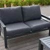 OUTFLEXX 2-Sitzer Sofa, Anthrazit, Olefin/Alu