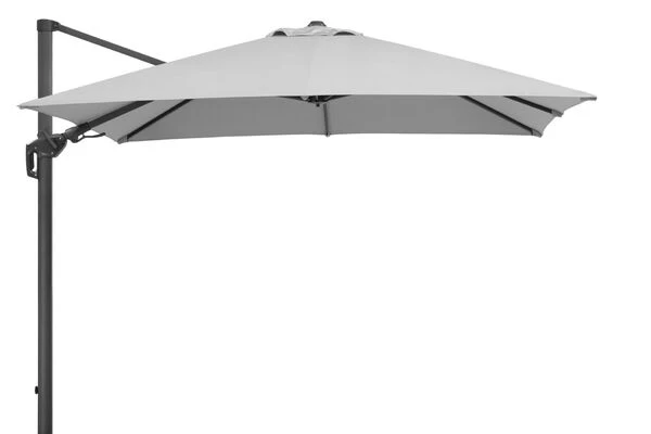 Schneider® SCHNEIDER Rhodos Twist Ampelschirm, Silbergrau, Quadratisch, 300 X 300 Cm 3 Schneider® SCHNEIDER Rhodos Twist Ampelschirm, Silbergrau, Quadratisch, 300 X 300 Cm