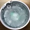 Outtech Steel Art Aqua Whirlpool, Silber/grau, 180x180x73 Cm,5 Pers., LCD Balboa Anzeige, Rund
