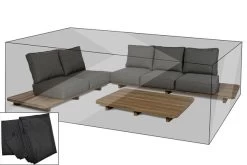 OUTFLEXX Premium Abdeckhaube Für Lounge, Z.B. 20304, 279x359x60cm, Wasserbeständig, Schwarz