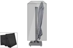 OUTFLEXX Premium Abdeckhaube Größe XL Für Sonnenschirme Bis Ø450cm, Schwarz, Wasserbeständig, Ø70x322cm