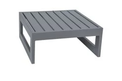 STERN Holly Beistelltisch/Hocker, Graphit, Aluminium, 72x72x37,5 Cm, Quadratisch