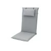 DOPPLER Lyra Stuhlauflage Hochlehner, Hellgrau, Baumwolle/Polyester, 119x48x7cm, Inkl. Befestigungsbänder Und Kopfkissen -Warmer Garten 1 21988.jpg