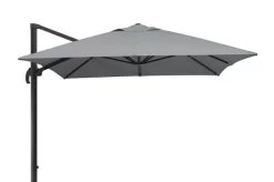 Schneider® SCHNEIDER Exklusivmodell Rhodos Grande Ampelschirm, Silbergrau, 300x400 Cm, Rechteckig