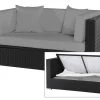 OUTFLEXX 2-Sitzer Sofa, Schwarz, Polyrattan 152x85x70cm, Inkl. Polster Und Wasserfeste Kissenbox 2 OUTFLEXX 2-Sitzer Sofa, Schwarz, Polyrattan 152x85x70cm, Inkl. Polster Und Wasserfeste Kissenbox -Warmer Garten 1 2392 2 BOX.jpg