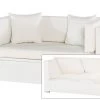 OUTFLEXX 2-Sitzer Sofa, Weiß, Polyrattan, 152x85x70cm, Inkl. Polster, Wasserfeste Kissenbox