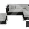 OUTFLEXX Premium Abdeckhauben-Set Für TheBox Lounge -A/-D 7765 (Dreisitzer+2 Hocker), Schwarz, Wasserbeständig
