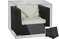 OUTFLEXX Premium Abdeckhaube Passend Z.B. Für TheBox Sessel, Schwarz, 92x87x68 Cm, Wasserbeständig