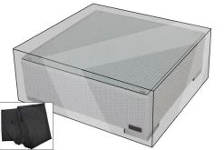 OUTFLEXX Premium Abdeckhaube Passend Z.B. Für Hocker, Schwarz, 72x72x38 Cm, Wasserbeständig