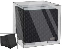 OUTFLEXX Premium Abdeckhaube Passend Z.B. Für Beistelltisch, Schwarz, 42x42x38 Cm, Wasserbeständig